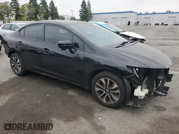 2014 Honda Civic Sedan EX with VIN 19XFB2F87EE234129, listed as a Copart auction lot 53420015 with 111,733 mi miles and Salvage Title. Bid and sale history available at carsss.com. Image 4.