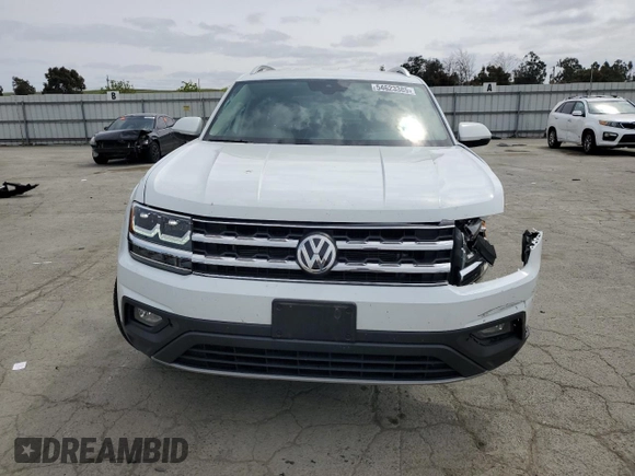 2019 Volkswagen Atlas SE with VIN 1V2WR2CA1KC603605, listed as a Copart auction lot 54623385 with 72,366 mi miles and Salvage title. Bid and sale history available at DreamBid. Image 5.