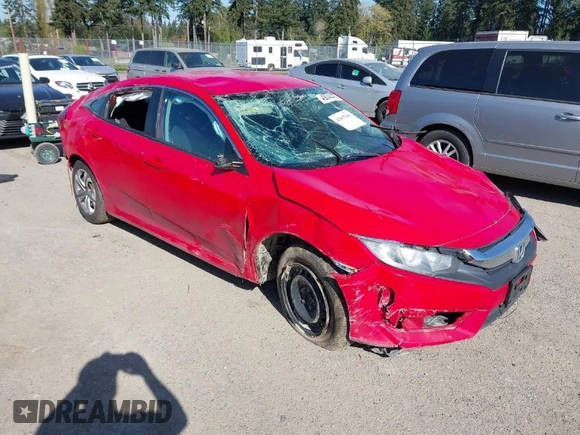 2016 Honda Civic Sedan LX with VIN 2HGFC2F56GH530741, listed as a IAAI auction lot 42057643 with 108,518 mi miles. Bid and sale history available at carsss.com. Image 1.