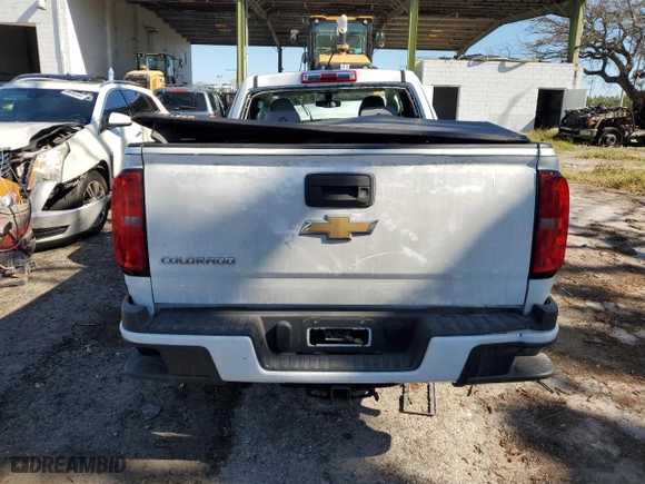 2020 Chevrolet Colorado 2WD Work Truck with VIN 1GCHSBEA6L1247144, listed as a Copart auction lot 80758684 with 35,278 mi miles and Non Repairable. Bid and sale history available at carsss.com. Image 6.