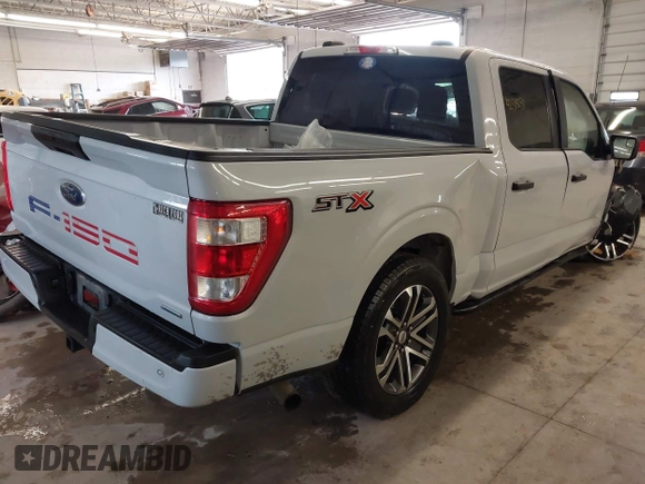 2021 Ford F-150 XL with VIN 1FTEW1CP9MKE41204, listed as a IAAI auction lot 42314231 with 59,959 mi miles and . Bid and sale history available at DreamBid. Image 4.