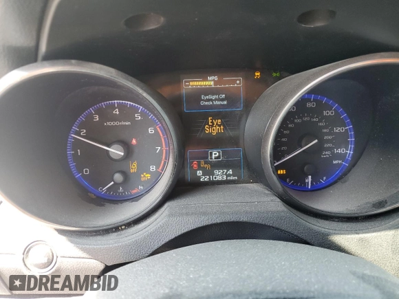 2015 Subaru Legacy Limited with VIN 4S3BNAN67F3045988, listed as a Copart auction lot 61206335 with 221,083 mi miles and Salvage title. Bid and sale history available at DreamBid. Image 9.