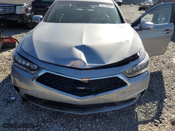 2020 Acura RLX Tech Pkg with VIN JH4KC1F5XLC000601, listed as a Copart auction lot 72119534 with 0 mi miles and Salvage Title. Bid and sale history available at carsss.com. Image 11.