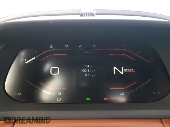 2024 Lotus Emira First Edition с VIN SCCLEKAX3RHB12409, выставлен на аукционе Copart как лот 86659254 с пробегом 1 014 миль миль и Списание • Salvage title. История ставок и продаж доступна на DreamBid. Изображение 9.