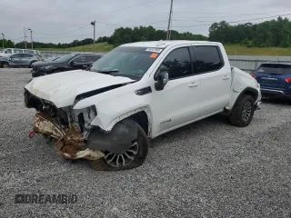 2021 GMC Sierra 1500 AT4 with VIN 3GTP9EEL1MG309563, listed as a Copart auction lot 56937995 with 64,574 mi miles and Salvage title. Bid and sale history available at DreamBid. Image 1.