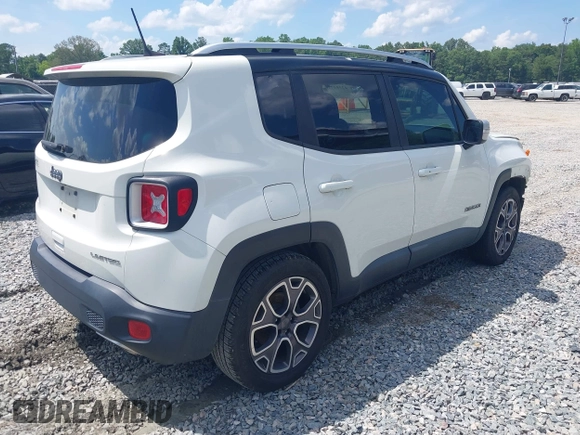 2018 Jeep Renegade Limited with VIN ZACCJADB0JPH24214, listed as a IAAI auction lot 42384776 with 123,994 mi miles and . Bid and sale history available at DreamBid. Image 4.