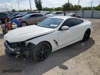 2020 BMW 8 Series 840i with VIN WBAAE2C08LCD42067, listed as a Copart auction lot 71272633 with 30,836 mi miles and Salvage Title. Bid and sale history available at carsss.com. Image 1.