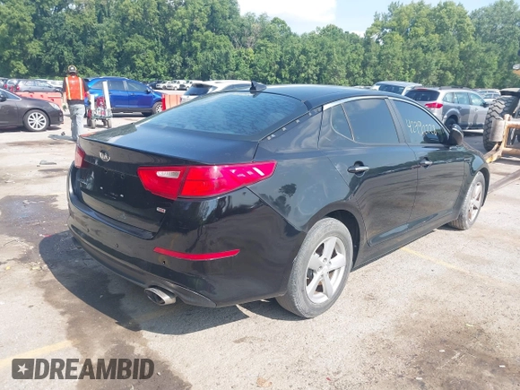 2015 Kia Optima LX with VIN 5XXGM4A75FG392731, listed as a IAAI auction lot 42792228 with 153,081 mi miles and . Bid and sale history available at DreamBid. Image 4.