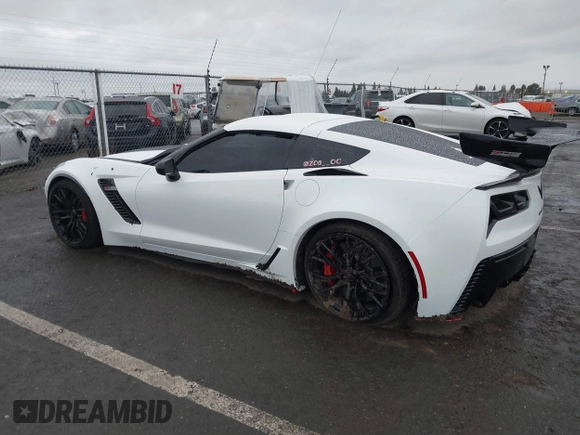 2016 Chevrolet Corvette Z06 3LZ with VIN 1G1YU2D62G5600588, listed as a IAAI auction lot 41194235 with 57,537 mi miles. Bid and sale history available at carsss.com. Image 3.