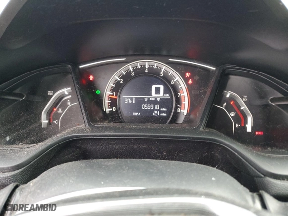 2017 Honda Civic Coupe LX with VIN 2HGFC4A53HH306315, listed as a Copart auction lot 86475034 with 56,918 mi miles and Salvage Title. Bid and sale history available at carsss.com. Image 9.