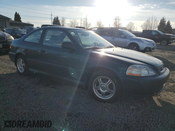 1998 Honda Civic DX with VIN 1HGEJ6221WL116188, listed as a Copart auction lot 47105105 with 50,017 mi miles and Salvage Title. Bid and sale history available at DreamBid. Image 4.