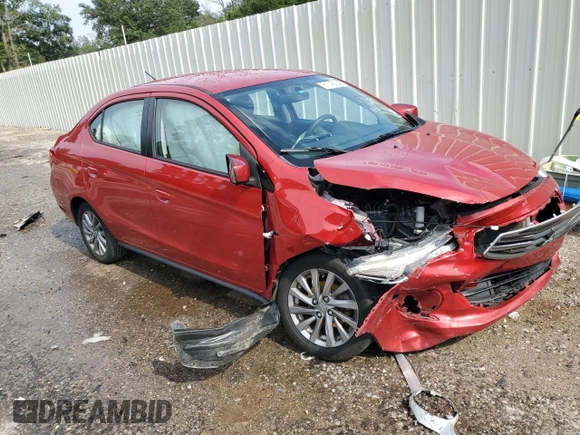 2019 Mitsubishi Mirage G4 ES with VIN ML32F3FJ3KHF00768, listed as a Copart auction lot 61748204 with 46,337 mi miles and Salvage Title. Bid and sale history available at carsss.com. Image 4.
