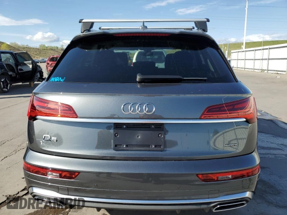 2023 Audi Q5 S line Premium Plus with VIN WA1EAAFY4P2152670, listed as a Copart auction lot 55598575 with 11,003 mi miles and Salvage title. Bid and sale history available at DreamBid. Image 6.