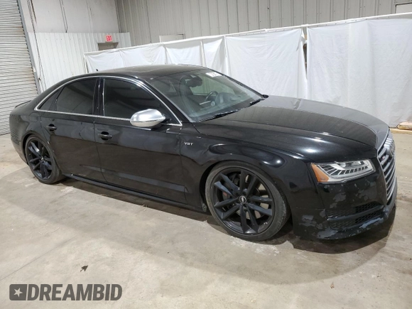 2017 Audi S8 z VIN WUAJ5AFD4HN901296, wystawiony jako Copart lot #44347595 z przebiegiem 80 045 mil mil oraz Czysty tytuł • Clean title. Historia ofert i sprzedaży dostępna na DreamBid. Obrazek 4.