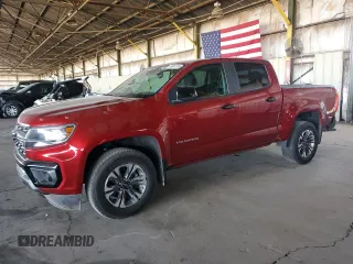 2021 Chevrolet Colorado 4WD Z71 with VIN 1GCGTDEN6M1289175, listed as a Copart auction lot 46641185 with 57,286 mi miles and Salvage Title. Bid and sale history available at carsss.com. Image 1.
