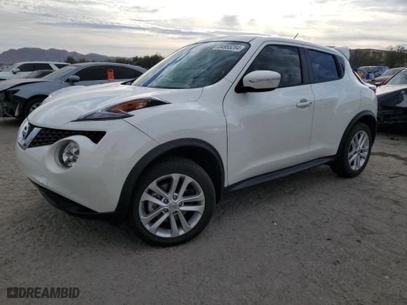 2016 Nissan Juke S with VIN JN8AF5MR6GT604903, listed as a Copart auction lot 84955284 with 34,656 mi miles and Salvage Title. Bid and sale history available at carsss.com. Image 1.