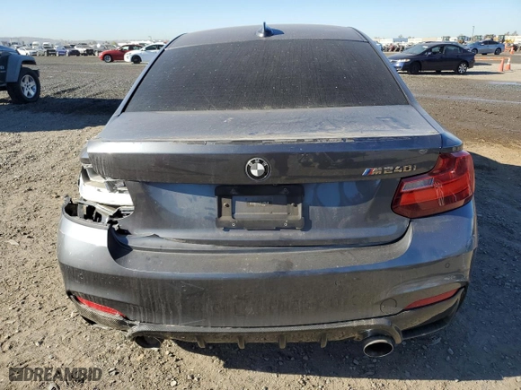 2017 BMW 2 Series M240i with VIN WBA2G1C30HV638986, listed as a Copart auction lot 79770604 with 0 mi miles and Salvage Title. Bid and sale history available at carsss.com. Image 6.
