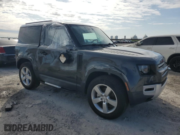 2024 Land Rover Defender S with VIN SALEJ6EX0R2253776, listed as a Copart auction lot 58965225 with 6,926 mi miles and Salvage title. Bid and sale history available at DreamBid. Image 4.