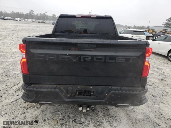 2022 Chevrolet Silverado 1500 LTD RST with VIN 3GCUYEED2NG185206, listed as a Copart auction lot 44762675 with 60,452 mi miles and Salvage Title. Bid and sale history available at carsss.com. Image 6.