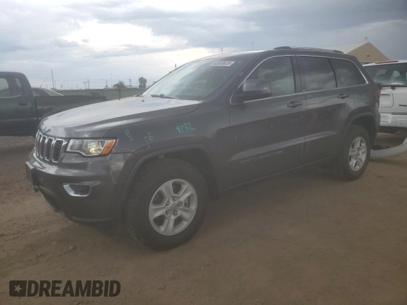 2017 Jeep Grand Cherokee Laredo with VIN 1C4RJFAG9HC653648, listed as a Copart auction lot 63049635 with 72,428 mi miles and Salvage title. Bid and sale history available at DreamBid. Image 1.