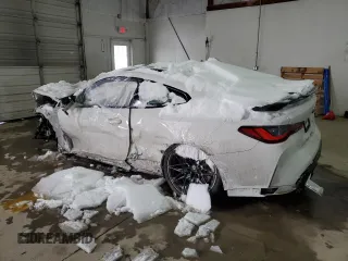 2022 BMW M4 Competition with VIN WBS33AZ07NCJ38064, listed as a Copart auction lot 87812315 with 0 mi miles and Salvage Title. Bid and sale history available at carsss.com. Image 2.