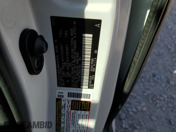 2021 Toyota Sienna XLE with VIN 5TDYRKEC8MS022838, listed as a Copart auction lot 71315344 with Not Provided miles and Salvage Title. Bid and sale history available at DreamBid. Image 16.