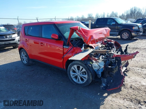 2015 Kia Soul + with VIN KNDJP3A55F7791587, listed as a IAAI auction lot 41474274 with 83,743 mi miles and . Bid and sale history available at DreamBid. Image 1.