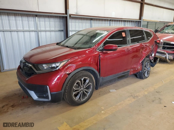 2020 Honda CR-V EX with VIN 2HKRW1H53LH408463, listed as a Copart auction lot 47363425 with 63,523 mi miles and Salvage Title. Bid and sale history available at carsss.com. Image 1.