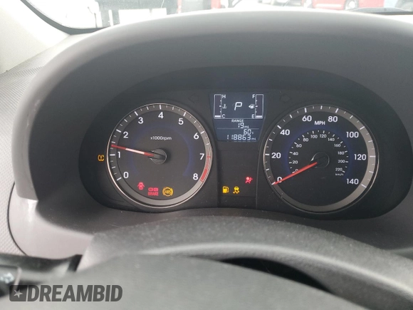 2015 Hyundai Accent GLS with VIN KMHCT4AE4FU795735, listed as a Copart auction lot 55137765 with 118,863 mi miles and Clean Title. Bid and sale history available at carsss.com. Image 9.