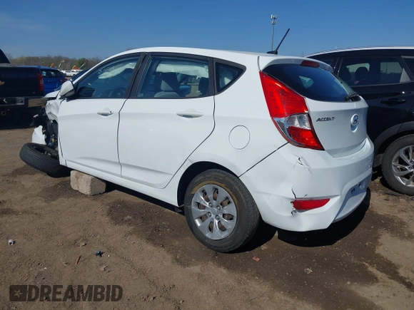 2017 Hyundai Accent SE with VIN KMHCT5AE7HU310724, listed as a IAAI auction lot 42093323 with 134,326 mi miles. Bid and sale history available at carsss.com. Image 3.