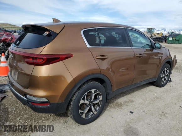 2021 Kia Sportage LX with VIN KNDPMCAC0M7876075, listed as a Copart auction lot 50161285 with Not Provided miles and Salvage Title. Bid and sale history available at carsss.com. Image 3.