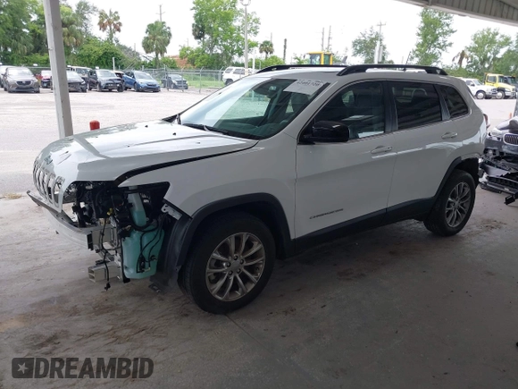 2022 Jeep Cherokee Latitude Lux z VIN 1C4PJLMXXND501689, wystawiony jako IAAI lot #42401720 z przebiegiem 34 037 mil mil oraz . Historia ofert i sprzedaży dostępna na DreamBid. Obrazek 2.
