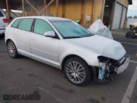 2008 Audi A3 with VIN WAUNF78P98A145393, listed as a IAAI auction lot 41258987 with 91,720 mi miles. Bid and sale history available at carsss.com. Image 1.