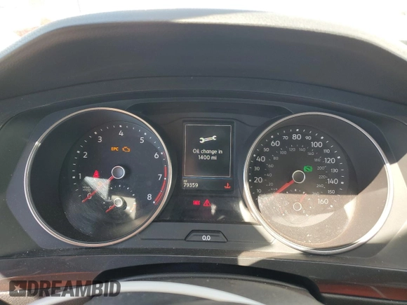2018 Volkswagen Tiguan S with VIN 3VV1B7AXXJM069099, listed as a Copart auction lot 52345235 with 79,359 mi miles and Salvage title. Bid and sale history available at DreamBid. Image 9.