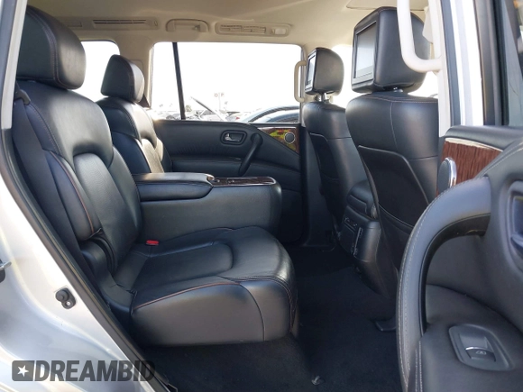 2018 Nissan Armada Platinum with VIN JN8AY2NF8J9331724, listed as a IAAI auction lot 41761151 with 64,975 mi miles. Bid and sale history available at carsss.com. Image 8.