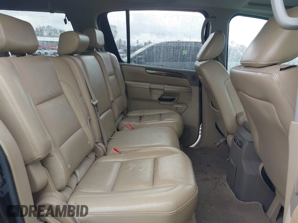 2011 Nissan Armada SV with VIN 5N1AA0ND5BN600138, listed as a IAAI auction lot 41535623 with 218,533 mi miles and . Bid and sale history available at DreamBid. Image 8.