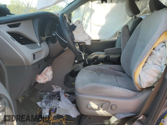 2017 Toyota Sienna LE with VIN 5TDJZ3DC9HS148575, listed as a Copart auction lot 53228805 with Not provided miles and Salvage title. Bid and sale history available at DreamBid. Image 7.