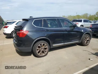 2015 BMW X3 xDrive28i with VIN 5UXWX9C52F0D56896, listed as a Copart auction lot 53823745 with 158,101 mi miles and Clean Title. Bid and sale history available at DreamBid. Image 3.