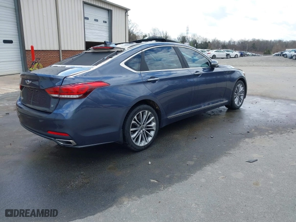 2016 Hyundai Genesis 3.8L with VIN KMHGN4JEXGU106388, listed as a IAAI auction lot 41781861 with 64,285 mi miles. Bid and sale history available at carsss.com. Image 4.
