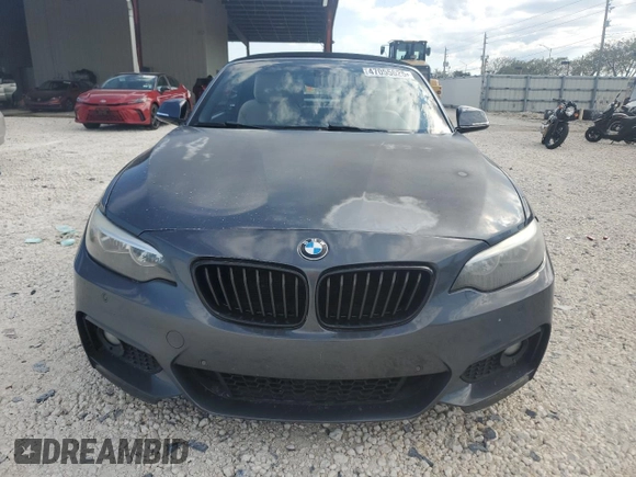 2017 BMW 2 Series 230i with VIN WBA2K9C36H7A26375, listed as a Copart auction lot 47055625 with 62,165 mi miles and Salvage title. Bid and sale history available at DreamBid. Image 5.