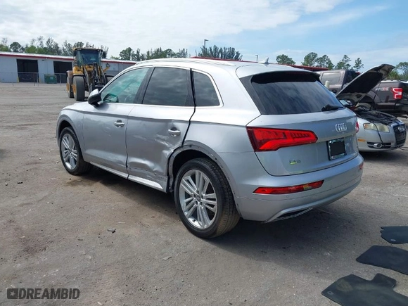 2019 Audi Q5 Premium Plus with VIN WA1BNAFY1K2088121, listed as a IAAI auction lot 41603102 with 42,689 mi miles. Bid and sale history available at carsss.com. Image 3.