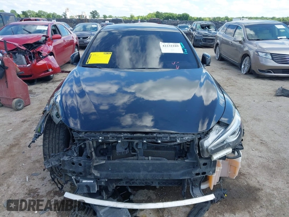 2021 Infiniti Q50 Pure with VIN JN1EV7AP9MM702072, listed as a IAAI auction lot 42232189 with 93,550 mi miles and . Bid and sale history available at DreamBid. Image 12.
