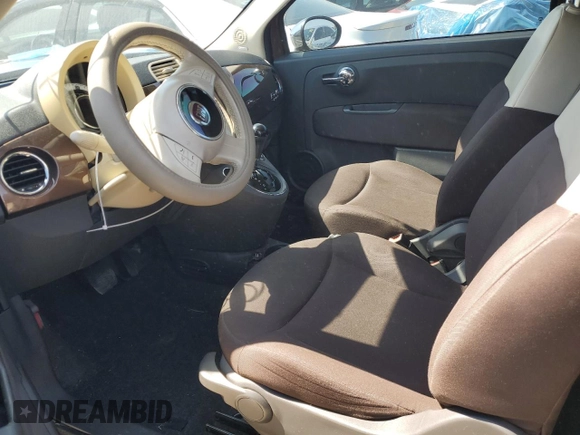 2012 FIAT 500 Pop with VIN 3C3CFFDR6CT108755, listed as a Copart auction lot 48676345 with 122,996 mi miles and Salvage Title. Bid and sale history available at carsss.com. Image 7.