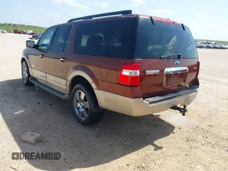 2007 Ford Expedition EL Eddie Bauer with VIN 1FMFK17577LA30502, listed as a IAAI auction lot 42096965 with 1 mi miles. Bid and sale history available at carsss.com. Image 3.