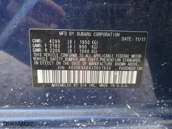 2018 Subaru Impreza with VIN 4S3GKAA64J3607830, listed as a Copart auction lot 49154135 with 97,155 mi miles and Salvage Title. Bid and sale history available at carsss.com. Image 12.