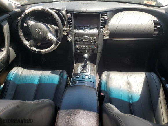 2017 Infiniti QX70 with VIN JN8CS1MW4HM413561, listed as a Copart auction lot 55653464 with 0 mi miles and Salvage Title. Bid and sale history available at carsss.com. Image 8.