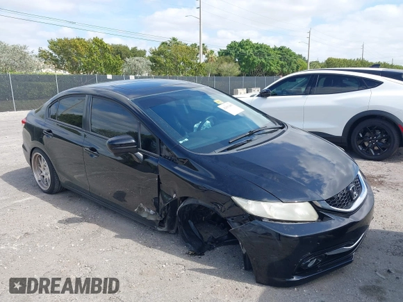 2015 Honda Civic EX-L with VIN 19XFB2F9XFE032914, listed as a IAAI auction lot 42093489 with 79,228 mi miles. Bid and sale history available at carsss.com. Image 1.