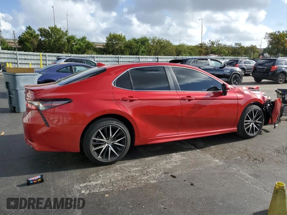 2023 Toyota Camry SE with VIN 4T1T11AK2PU127539, listed as a Copart auction lot 51475785 with 15,731 mi miles and Salvage Title. Bid and sale history available at DreamBid. Image 3.