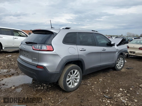 2021 Jeep Cherokee Latitude with VIN 1C4PJLCB4MD155837, listed as a Copart auction lot 54418245 with 54,232 mi miles and Salvage title. Bid and sale history available at DreamBid. Image 3.