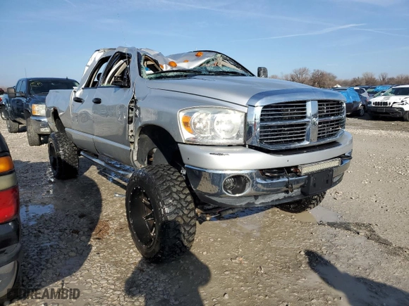 2007 Dodge Ram 2500 Laramie with VIN 3D7KS28C87G737651, listed as a Copart auction lot 85561034 with 168,606 mi miles and Salvage Title. Bid and sale history available at carsss.com. Image 4.